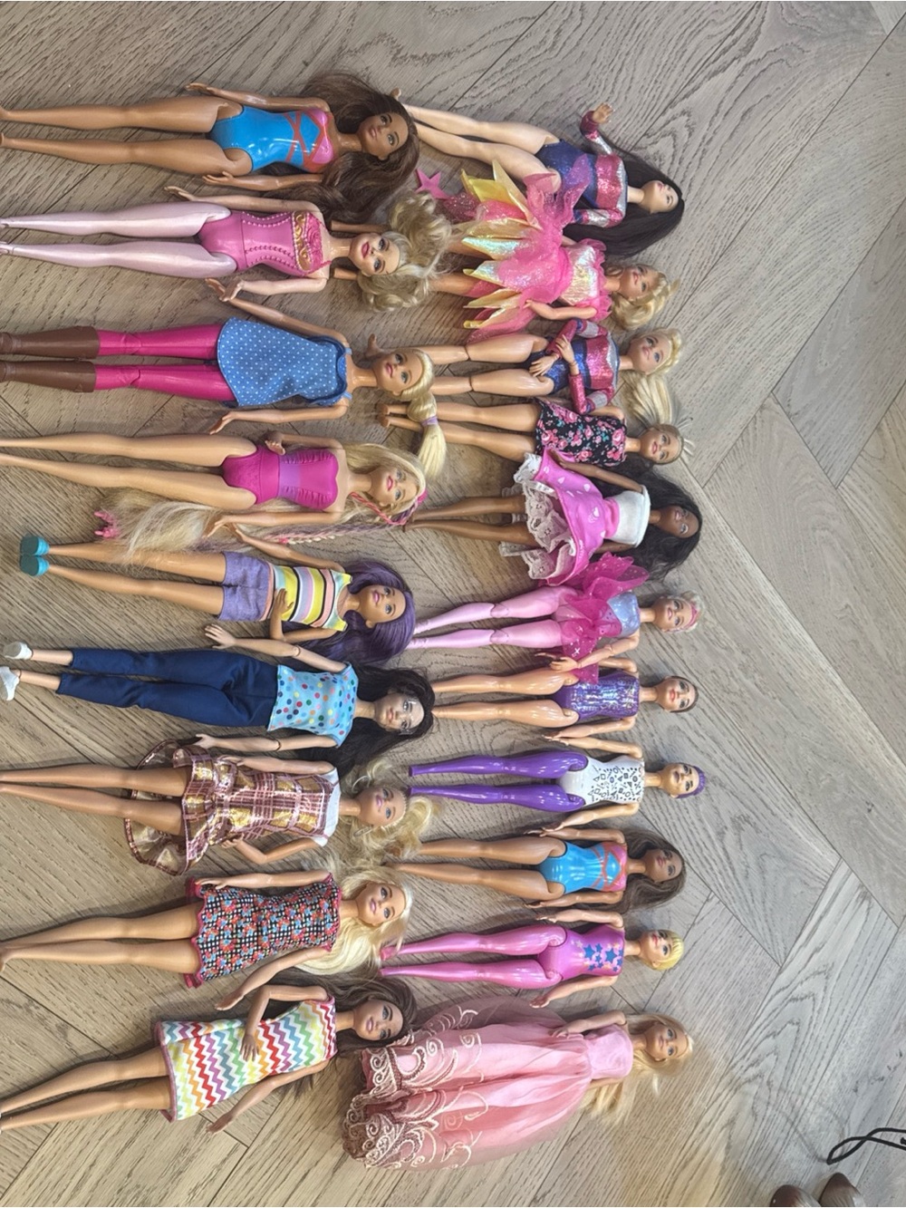 Mattel Barbie Dolls Variety Pack in Pink, Purple & Blue